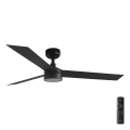 FARO 34291-1TW - Ventilador de teto LED dimerizável CRUISER LED/20W/230V 2700/3000/4000K diâmetro 132 cm preto + comando remoto