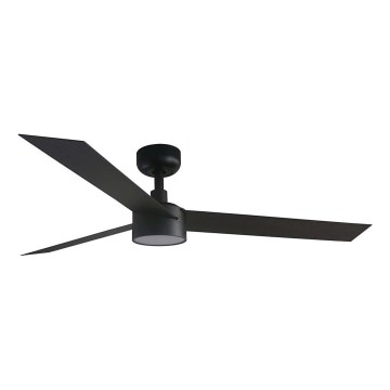 FARO 34291WT1S - Ventilador de teto LED dimerizável CRUISER L LED/18W/230V 2700/3000/4000K diâmetro 132 cm preto Wi-Fi Tuya + controlo remoto
