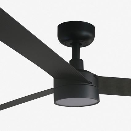 FARO 34293-1TW - Ventilador de teto com LED dimerizável CRUISER XL LED/18W/230V 2700/3000/4000K diâmetro 160 cm preto + controlo remoto