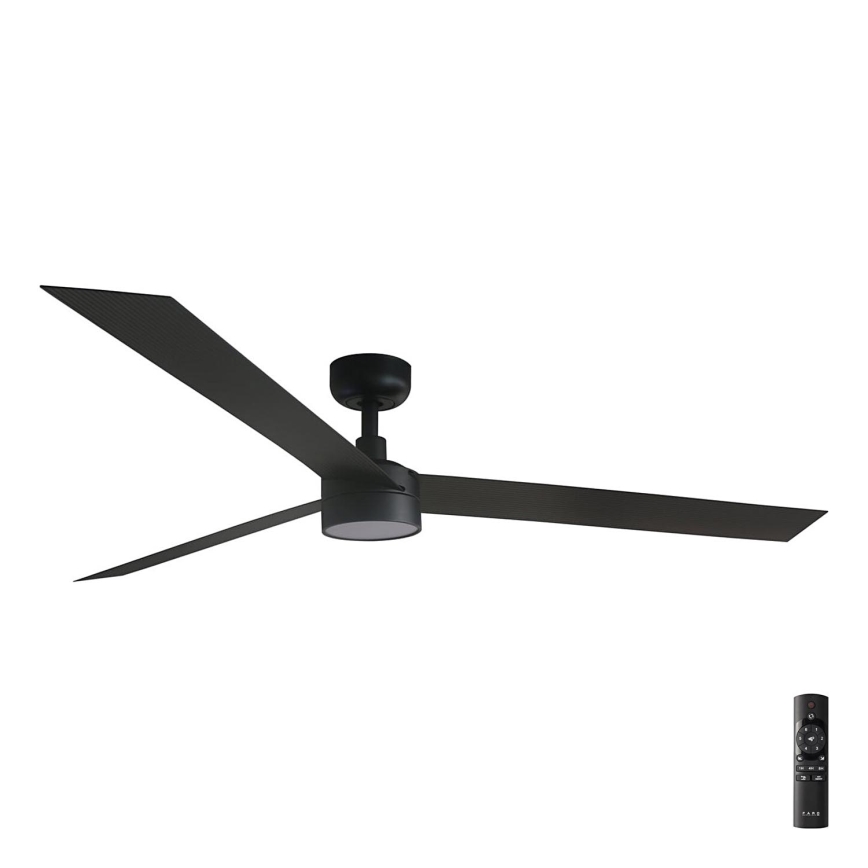 FARO 34293-1TW - Ventoinha de teto LED com regulação CRUISER XL LED/18W/230V 2700/4000/6500K diâmetro 160 cm preto + comando