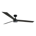 FARO 34293WT1S - Ventilador de teto dimerizável com LED CRUISER XL LED/18W/230V 2700/3000/4000K Ø 160 cm preto Wi-Fi Tuya + controlo remoto