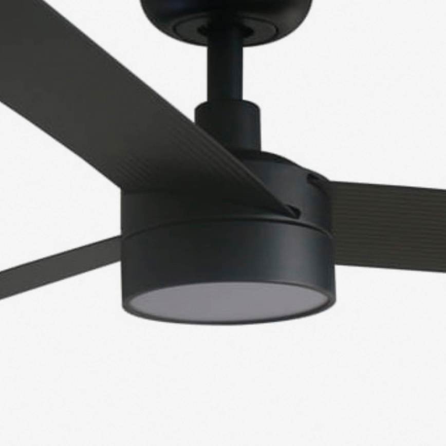 FARO 34293WT1S - Ventilador de teto dimerizável com LED CRUISER XL LED/18W/230V 2700/3000/4000K Ø 160 cm preto Wi-Fi Tuya + controlo remoto