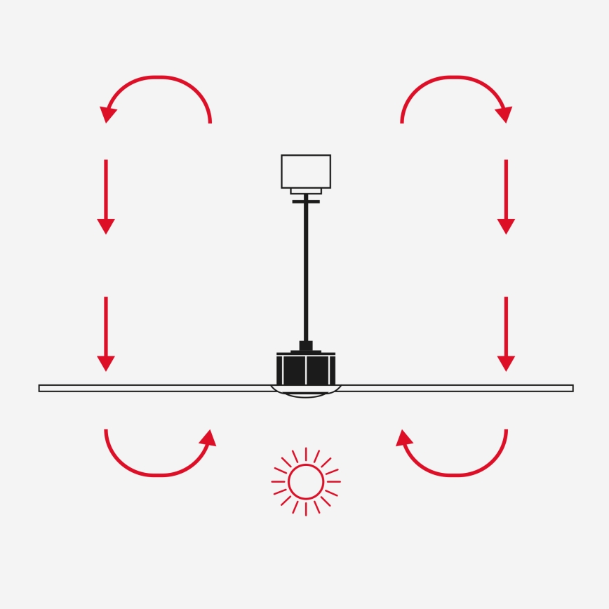 FARO 34295WT1S - Ventilador de teto LED RUDDER S LED/18W/230V 2700/3000/4000K Ø 106 cm bege/branco Wi‑Fi Tuya + comando remoto