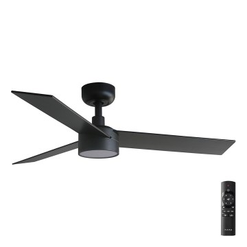 FARO 34296-1TW - Ventilador de teto LED dimerizável RUDDER S LED/18W/230V 2700/3000/4000K, diâmetro 106 cm, preto + controlo remoto