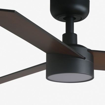 FARO 34296-1TW - Ventilador de teto LED dimerizável RUDDER S LED/18W/230V 2700/3000/4000K, diâmetro 106 cm, preto + controlo remoto