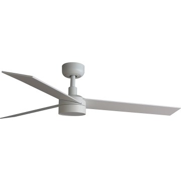 FARO 34297WT1S - Ventilador de teto LED dimerizável RUDDER L LED/18W/230V 2700/3000/4000K Ø 132 cm bege/branco Wi-Fi Tuya + controlo remoto