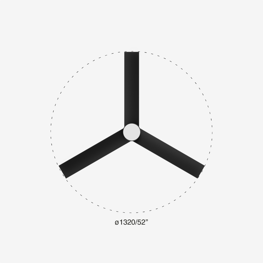 FARO 34298-1TW - Ventoinha LED regulável RUDDER L LED/20W/230V 2700/4000/6500K diâmetro 132 cm + comando