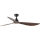 FARO 34362 - Ventoinha de teto OUTWOOD L castanho/preto diâmetro 150 cm IP44 + comando