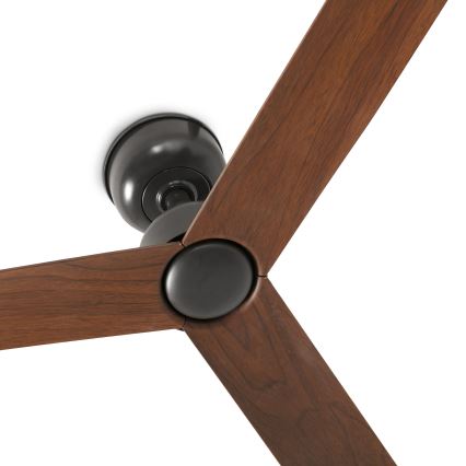 FARO 34372WT - Ventilador de teto MARINE M Ø 125 cm castanho/preto IP44 Wi-Fi Tuya + controlo remoto