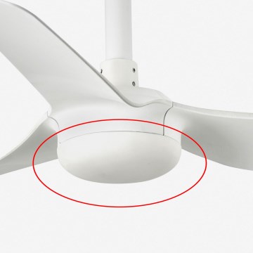 FARO 3R773 - Tampa de reposição para ventilador MINI PUNT, diâmetro 12 cm, branca