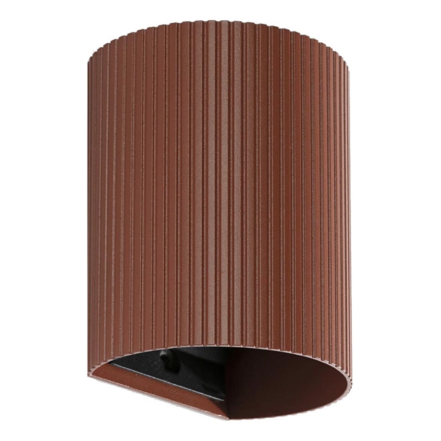 FARO 40529 - Iluminação de parede SOLE 1xGU10/8W/230V tijolo recortado redondo