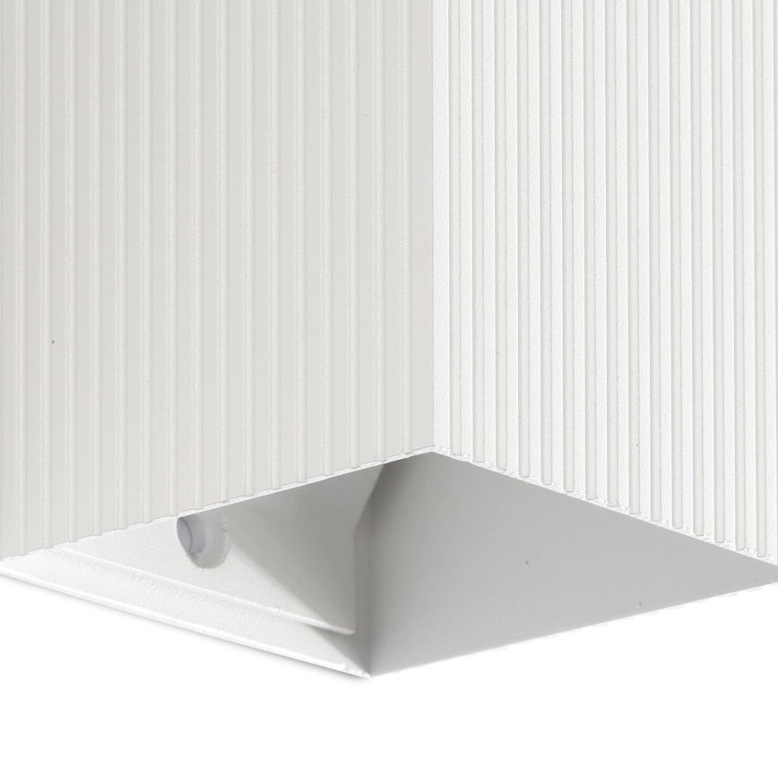 FARO 40534 - Iluminação de parede SOLE 1xGU10/8W/230V branco recortado angular