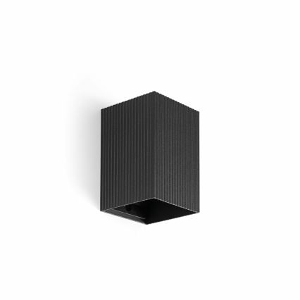 FARO 40535 - Iluminação de parede SOLE 1xGU10/8W/230V preto recortado angular