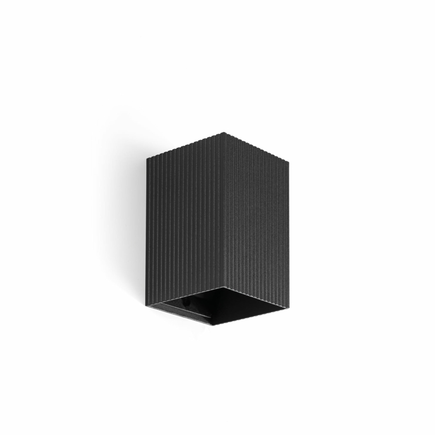 FARO 40535 - Iluminação de parede SOLE 1xGU10/8W/230V preto recortado angular