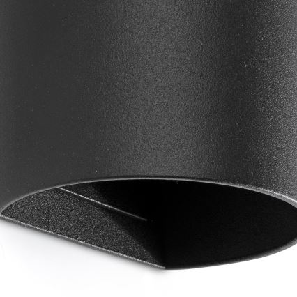 FARO 40539 - Iluminação de parede SOLE 2xGU10/8W/230V preto redondo