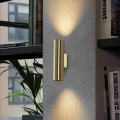FARO 43760 - Iluminação de parede STAN 2xGU10/8W/230V dourada