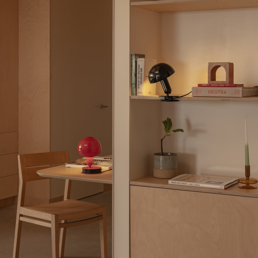 FARO 56100 - Candeeiro de mesa com clipe 2em1 BELA 1xE27/15W/230V preto