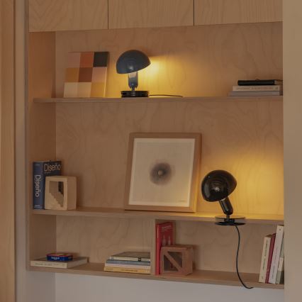 FARO 56100 - Candeeiro de mesa com clipe 2em1 BELA 1xE27/15W/230V preto