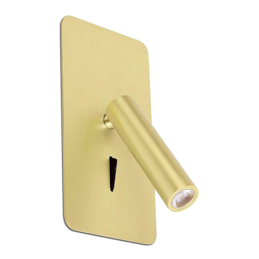 FARO 62114 - Foco de parede LED SUAU LED/3W/230V dourado