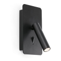 FARO 62118 - Foco de parede LED SUAU LED/3W/230V preto