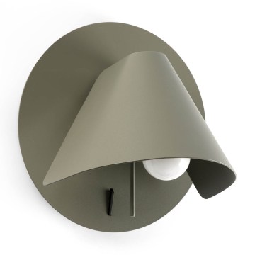 FARO 62356 - Candeeiro de parede orientável NOON 1xE27/15W/230V caqui