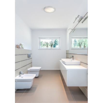 FARO 62981 - Luz de teto de casa de banho LOGOS 2xE27/20W/100-240V IP44