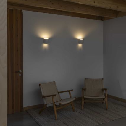 FARO 63429 - Iluminação de parede KAPPU 1xE14/7W/230V 25x15 cm branco