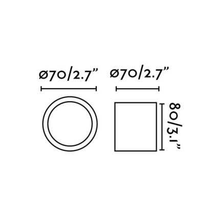 Faro 64207 - Foco LED HARU LED/6W/230V preto antigo