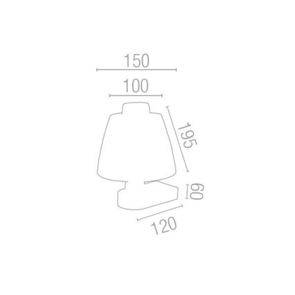 FARO 66861 - Luz de parede BENIN 1xE14/40W/230V