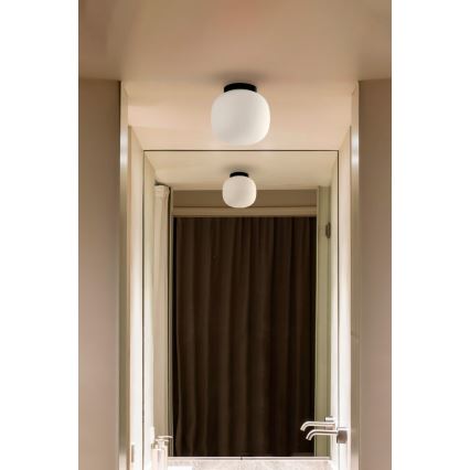 FARO 68611 - Iluminação de teto AMELIA 1xE27/15W/230V IP44 branco/preto