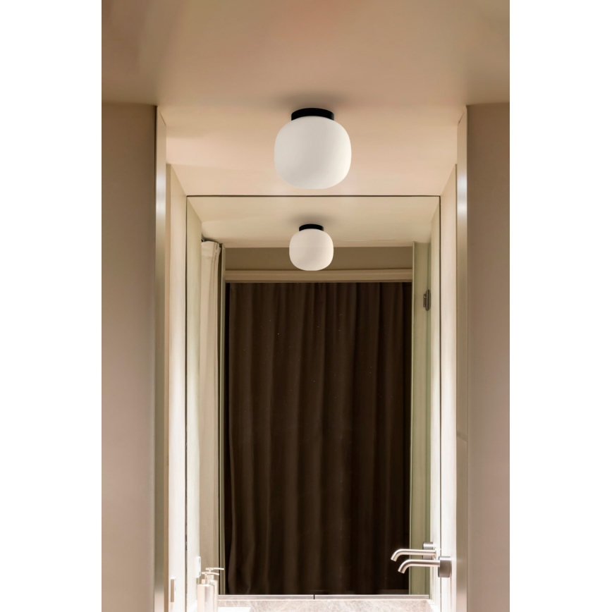 FARO 68611 - Iluminação de teto AMELIA 1xE27/15W/230V IP44 branco/preto