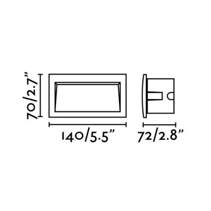 FARO 70147 - Luminária LED encastrável para exterior SEDNA-2 LED/3W/230V IP65