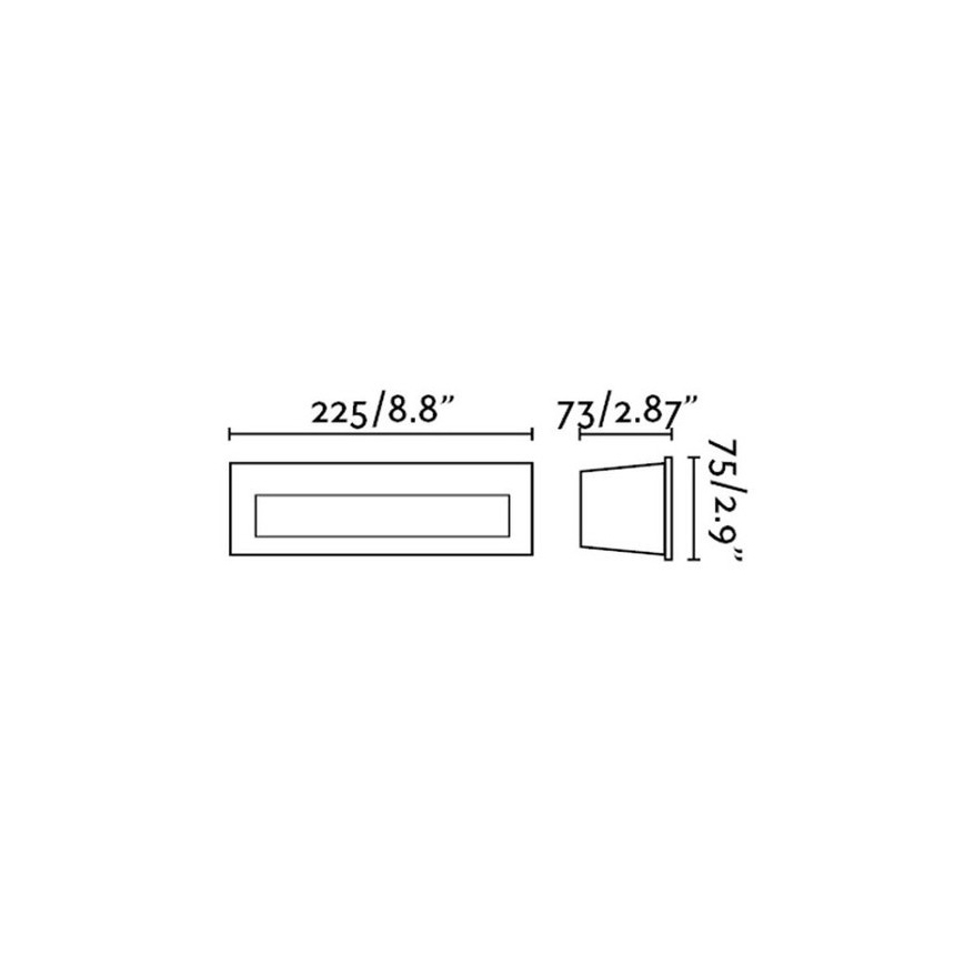 FARO 70271 - Candeeiro de encastrar para exterior NAT LED/8W/230V IP65 branco