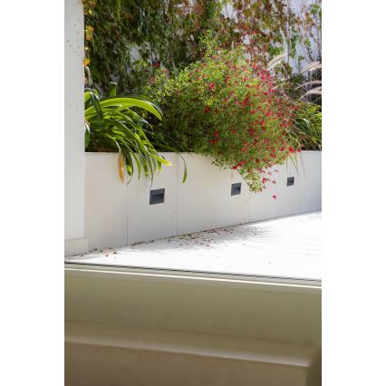 FARO 70289 - Iluminação LED integrada MANI LED/5W/230V 2200/2700/3200/4000K IK07 IP65 cinzento