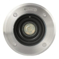 FARO 70310 - Luminária embutida de piso para exterior GEISER 1xGU10/8W/230V IK08 IP67, em aço inoxidável