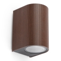 FARO 70324 - Aplique de parede exterior ESTELA 1xGU10/5W/230V IP65 castanho