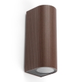 FARO 70329 - Aplique de parede para exterior ESTELA 2xGU10/5W/230V IP65 castanho