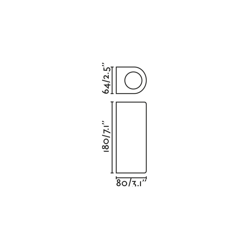 FARO 70329 - Aplique de parede para exterior ESTELA 2xGU10/5W/230V IP65 castanho