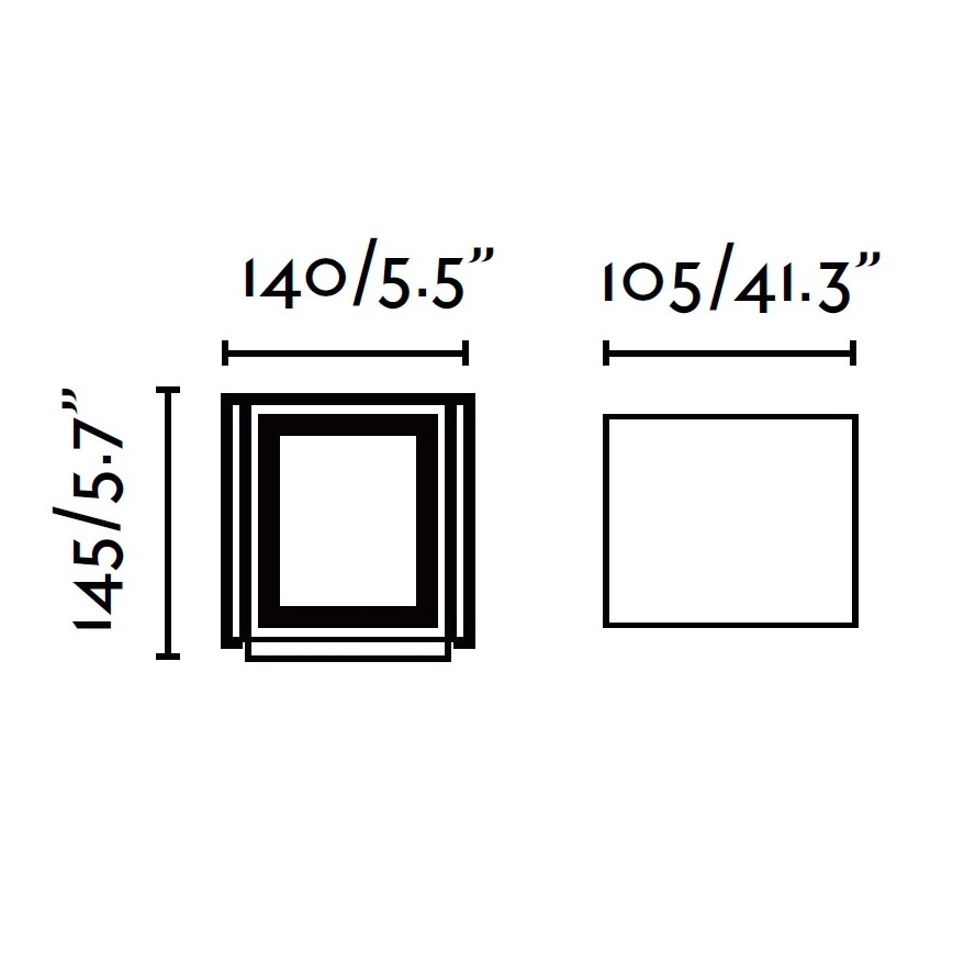 FARO 70637 - Luz de parede LED de exterior OLAN 2xLED/3W/230V IP54
