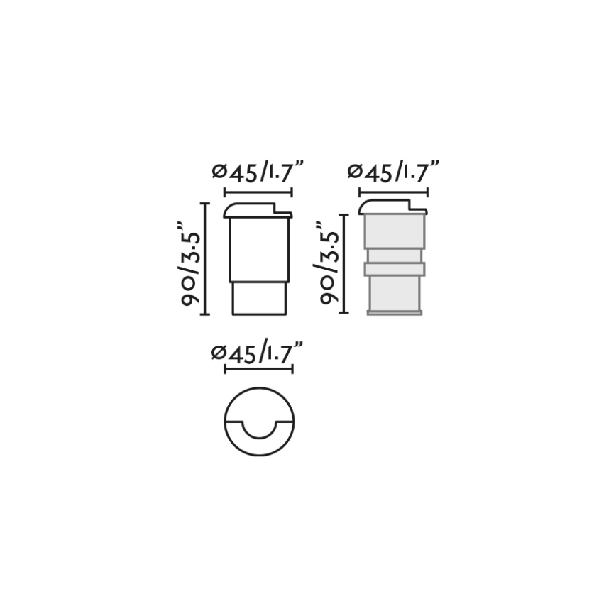 FARO 70660 - Iluminação para caminho de acesso exterior LED KANE-1 LED/3W/24V IK08 IP67