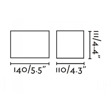 FARO 70687 - Luz de parede LED de exterior SUNSET 2xLED/3W/230V IP54