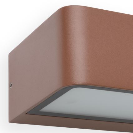 FARO 71309 - Aplique de parede exterior LED TAKUA LED/10W/230V IP65 castanho