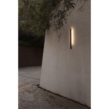 FARO 71800 - Aplique de parede exterior LIME LED/6W/230V 2700/3000/4000K 60 cm IRC 90 IP65 preto