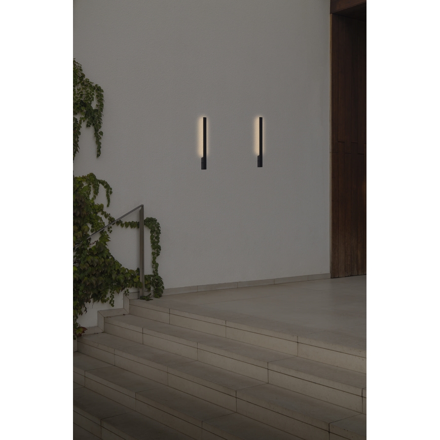 FARO 71800 - Aplique de parede exterior LIME LED/6W/230V 2700/3000/4000K 60 cm IRC 90 IP65 preto