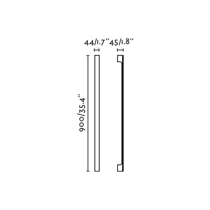 FARO 71803 - Aplique de parede LED para exterior LIME, 10 W, 230 V, 2700/3000/4000 K, 90 cm, IRC 90, IP65, preto