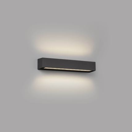 FARO 71904 - Aplique de parede LED para exterior DORO, 2x LED de 10 W, 230 V, IP65, antracite
