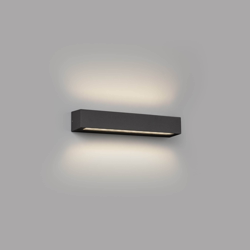 FARO 71904 - Aplique de parede LED para exterior DORO, 2x LED de 10 W, 230 V, IP65, antracite