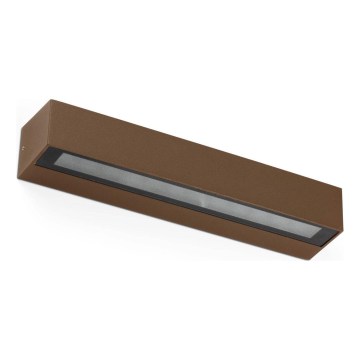 FARO 71905 - Aplique de parede LED para exterior DORO 2xLED/10W/230V IP65 castanho