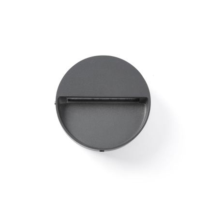 FARO 71960 - Luminária de escada LED DUNE LED/3W/230V 2200/2700/3200/4000K IP65 antracite redonda