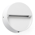 FARO 71961 - Luminária LED para escadas DUNE LED/3W/230V 2200/2700/3200/4000K IP65 branca redonda